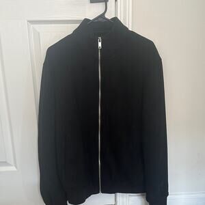 Zara Black Bomber Jacket